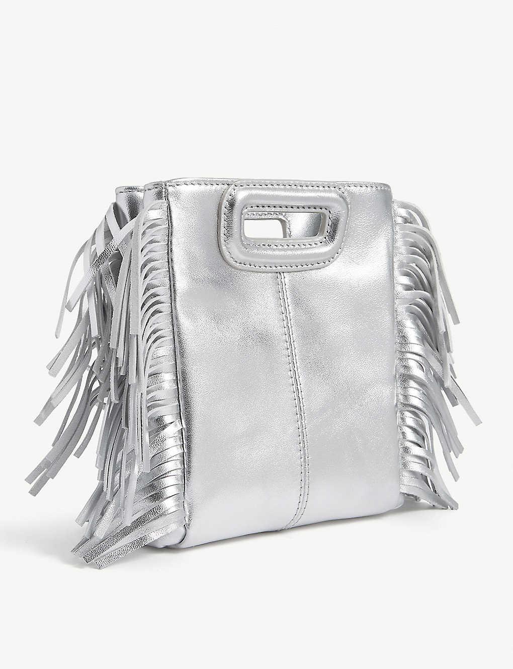 Maje Sequin M Shoulder Bag in Metallic | Lyst