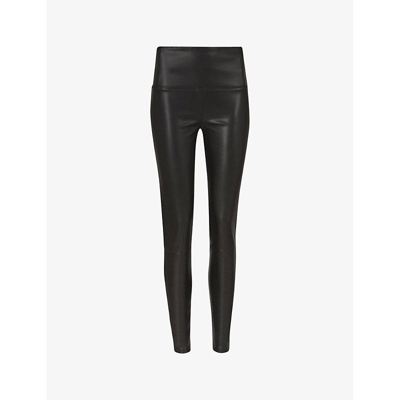 AllSaints Cora High Rise Faux Leather Leggings in Black Lyst