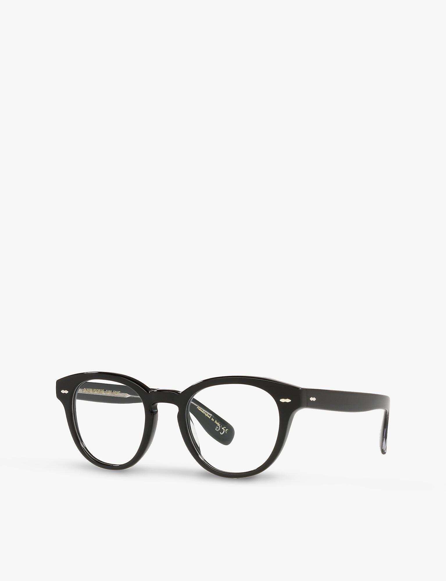 Oliver Peoples Ov5413u Cary Grant Round-frame Acetate Glasses in Black |  Lyst UK