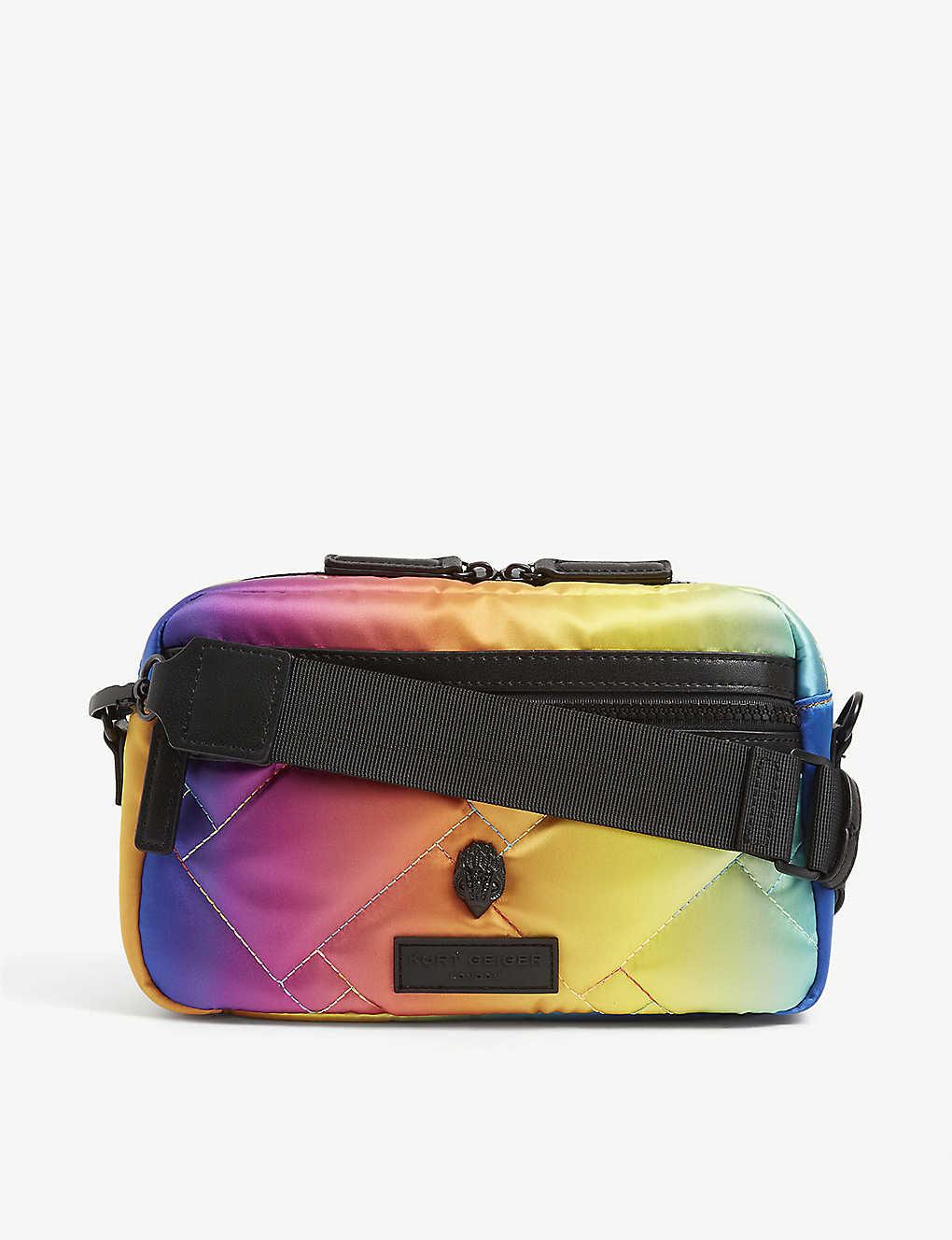 Kurt Geiger, Bags, Kurt Geiger Acrylic Glitter Rainbow Shaped Clutch  Shoulder Bag Nwt
