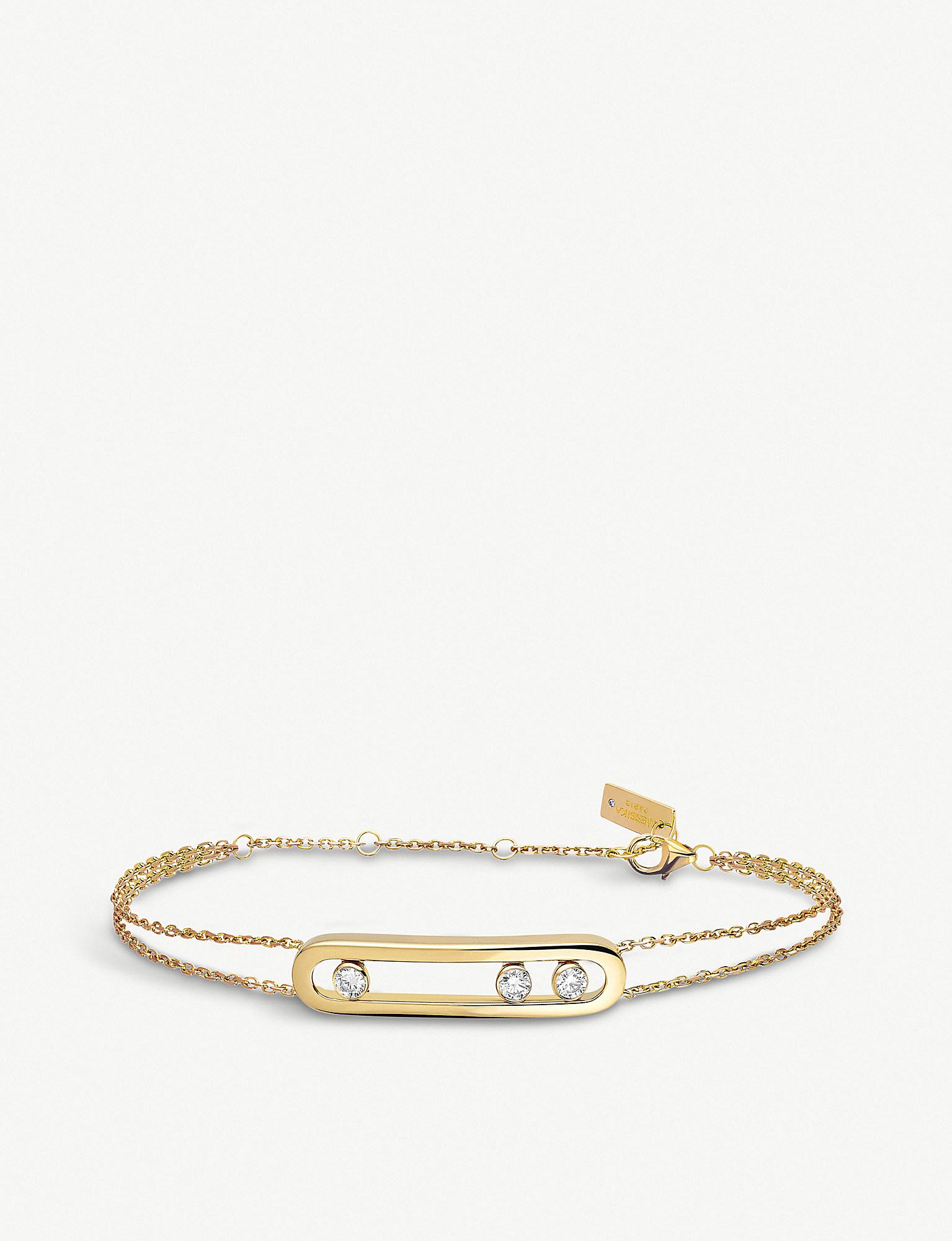 Lyst - Messika Move 18ct Yellow-gold And Diamond Bracelet in Yellow