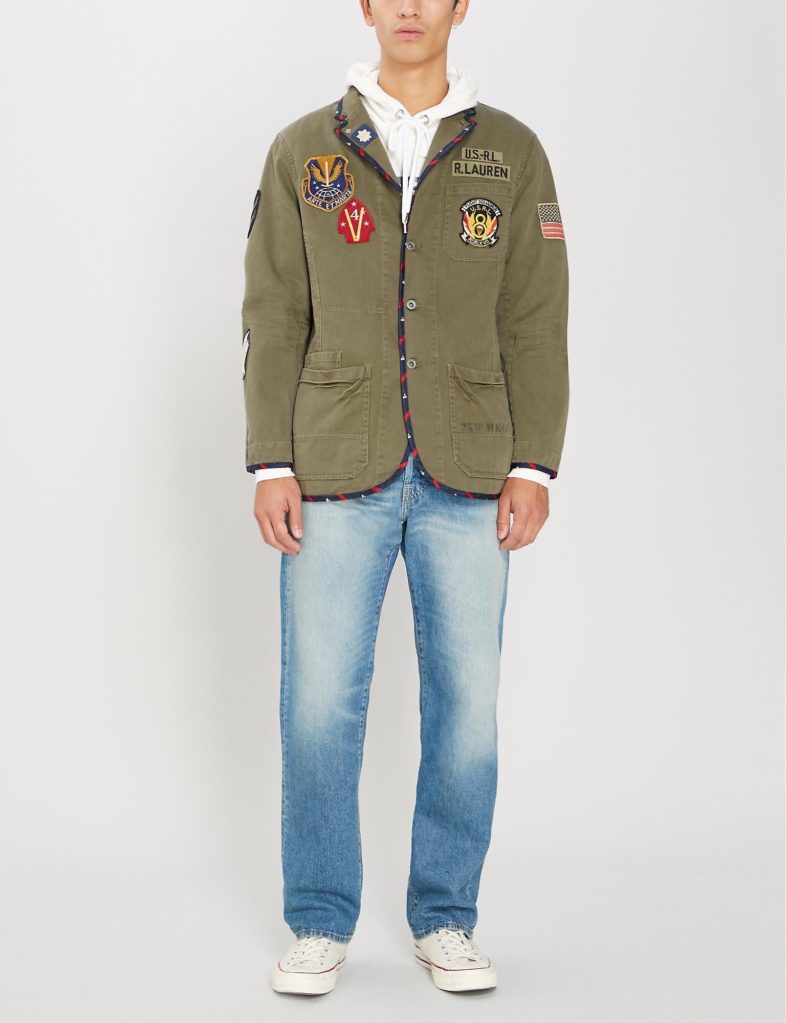 Lyst - Polo Ralph Lauren Cotton Blend Safari Jacket in 