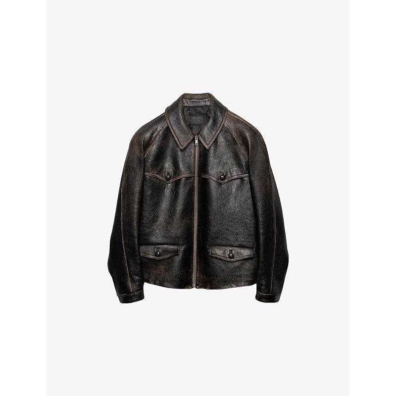 Women's Prada Leather jackets | Lyst