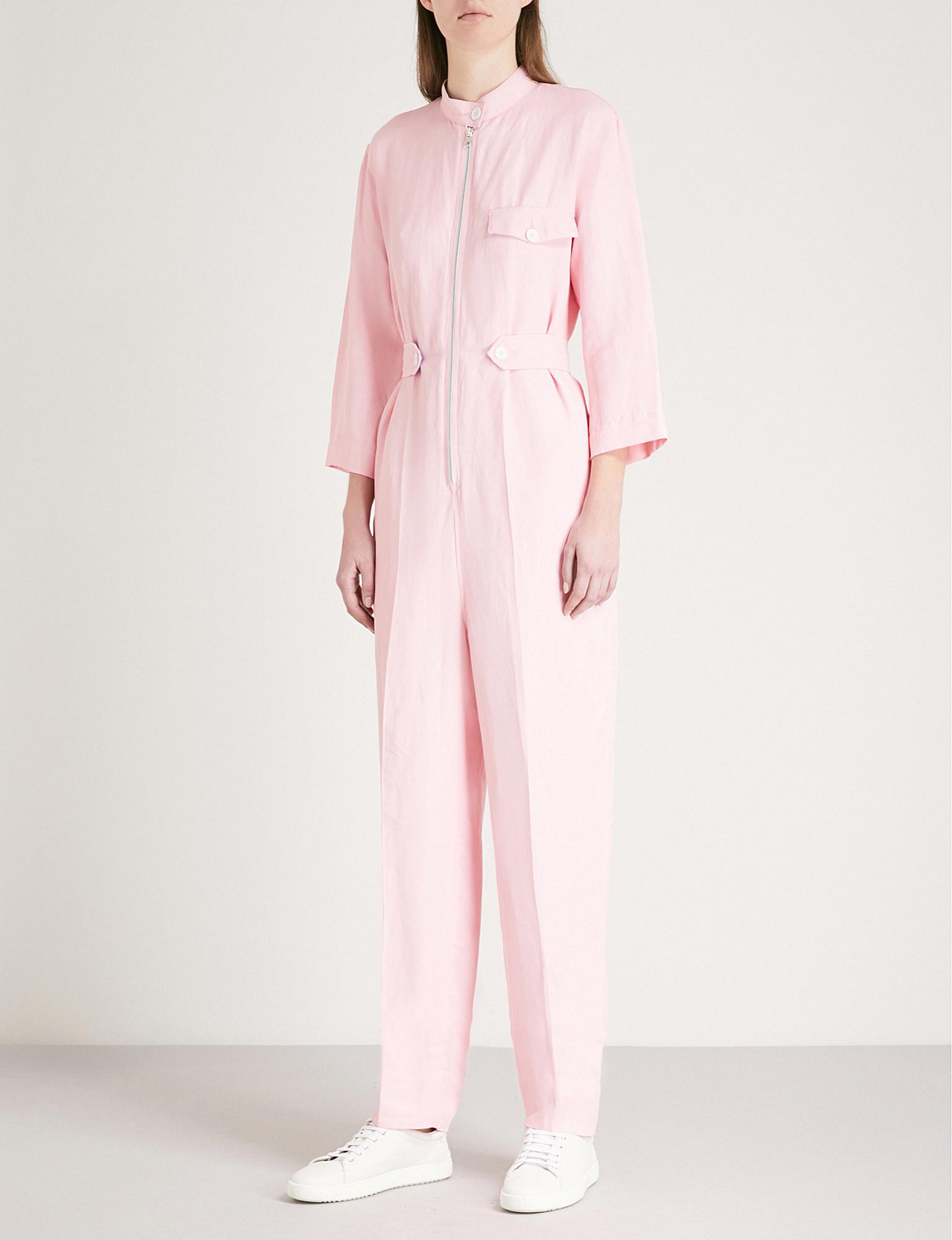 sandro pink jumpsuit