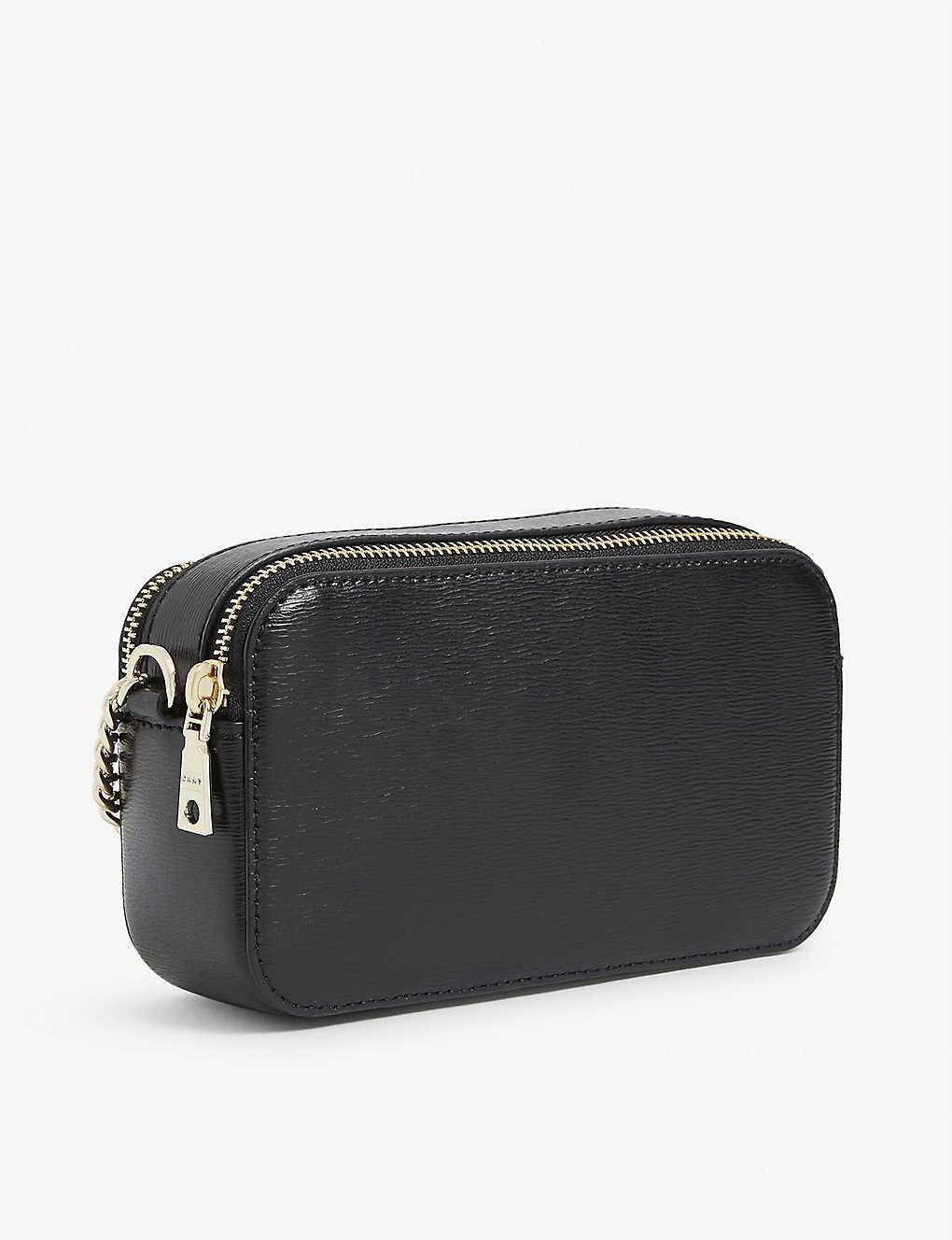 DKNY Leather Camera Crossbody - Black– Wag N' Purr Shop