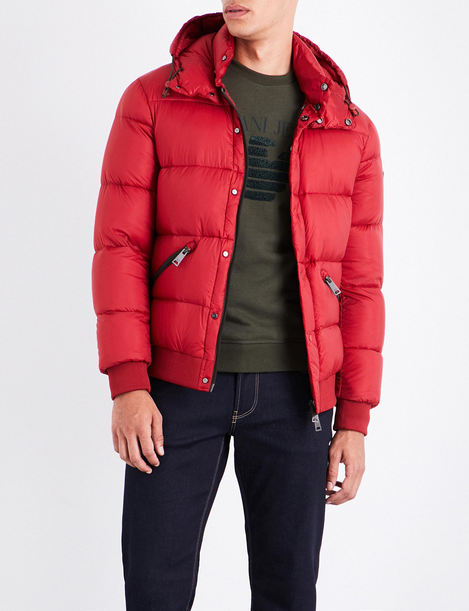 armani jeans quilted shell jacket