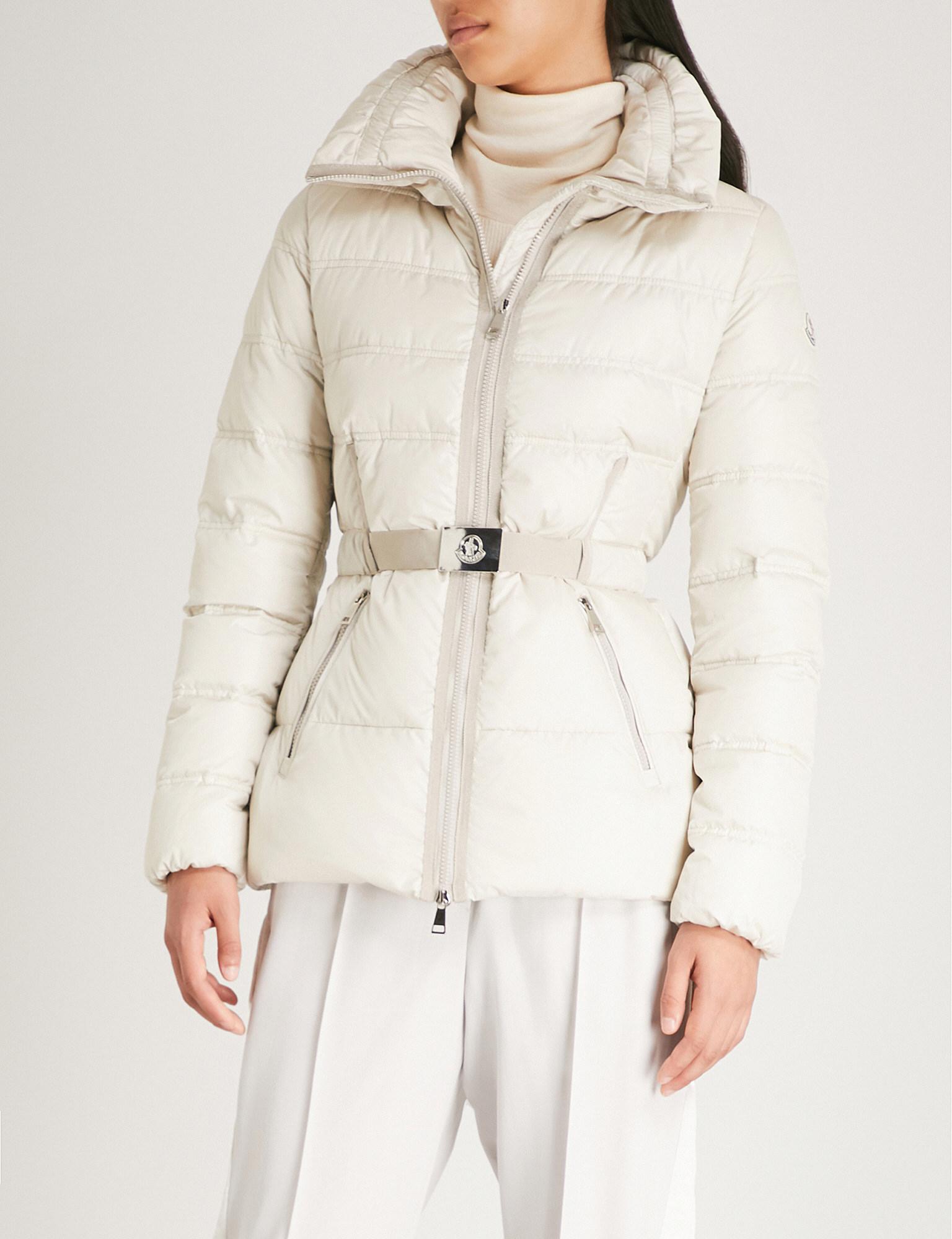 moncler wool and quilted shell down jacket
