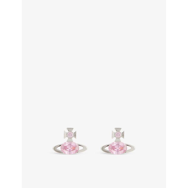 【VIVIENNE WESTWOOD】 BERNARDINA EARRINGS : MILKY PINK CZ VIVIENNE WESTWOOD】 BERNARDINA EARRINGS : MILKY PINK CZ ピアス