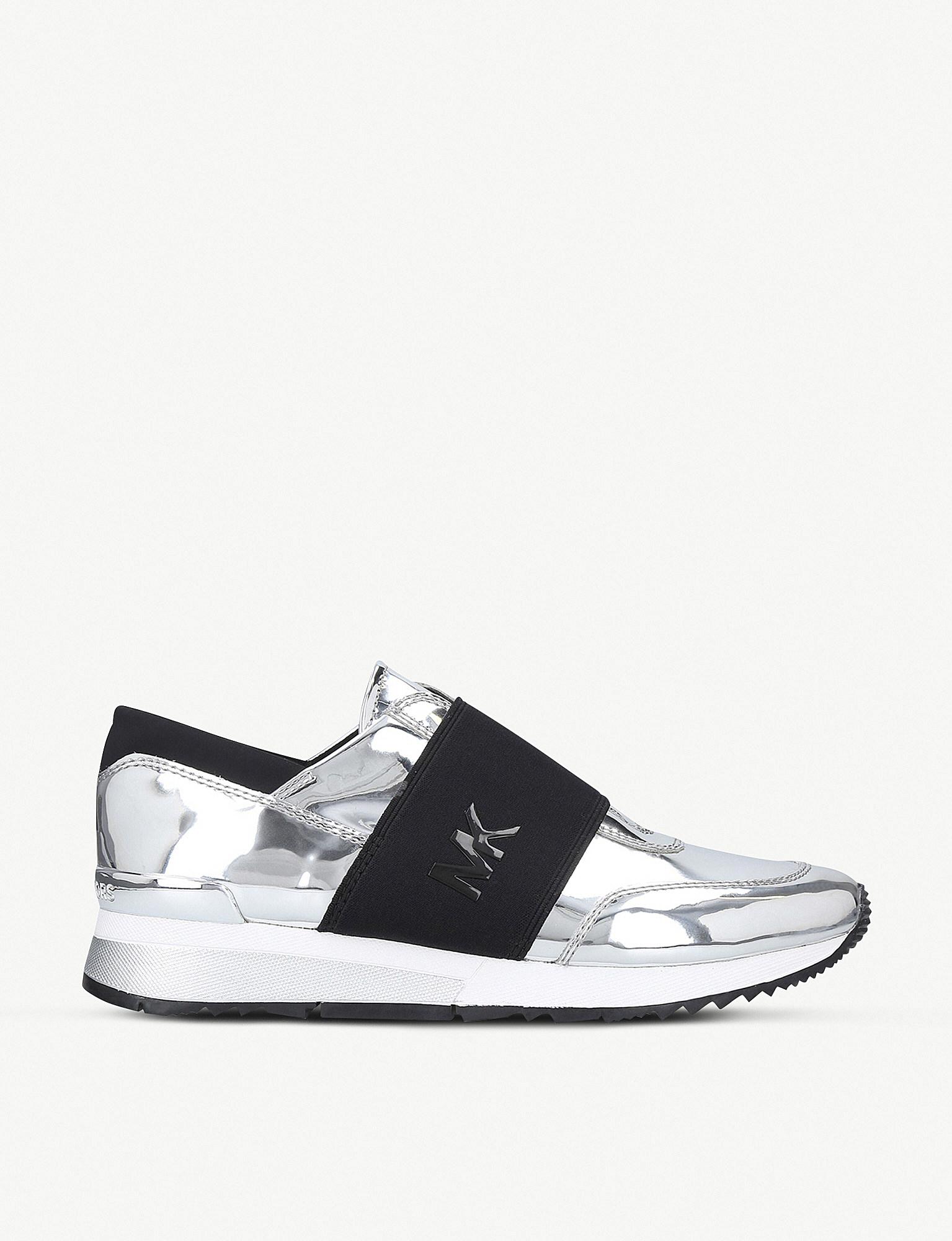 michael kors silver trainers
