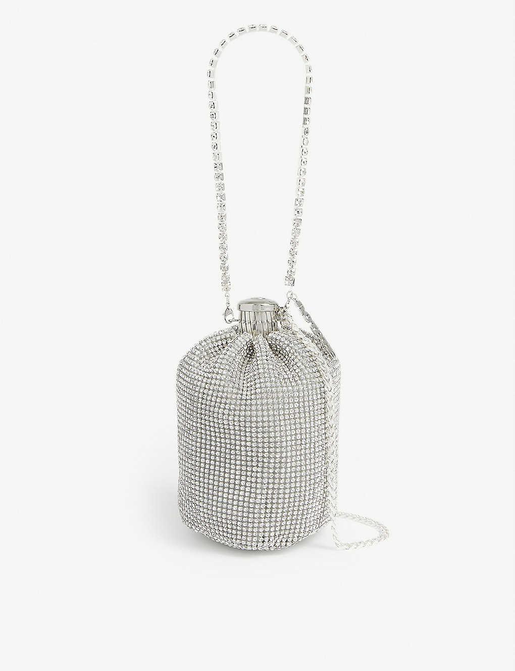 ROTATE BIRGER CHRISTENSEN Cassie Crystal-embellished Shoulder Bag in  Metallic | Lyst