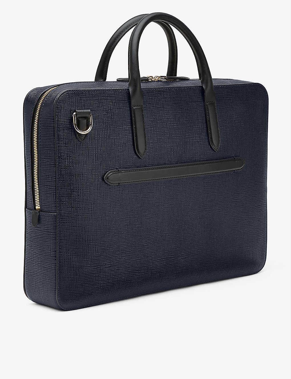 lightweight leather briefcase