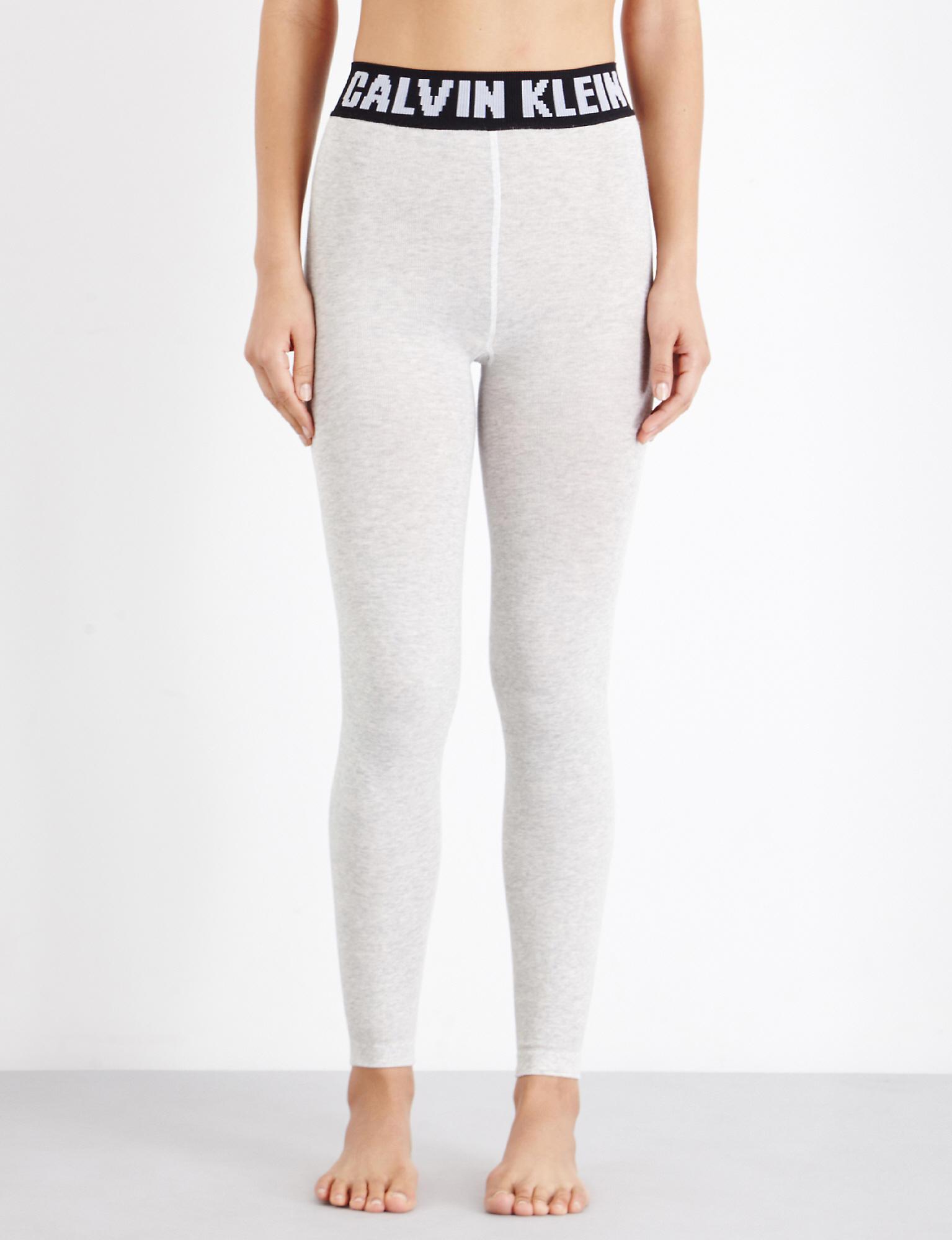 womens grey calvin klein leggings