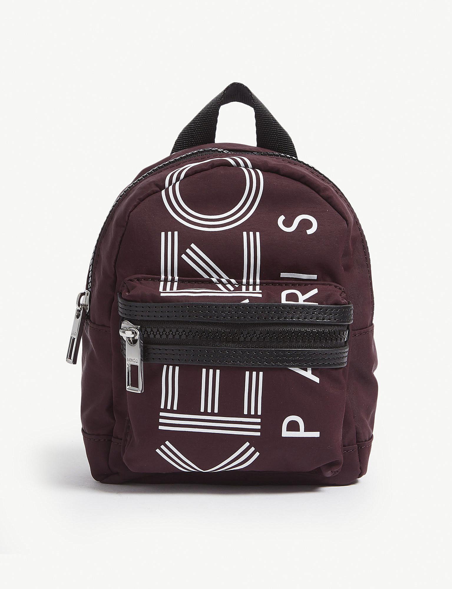 kenzo backpack maroon