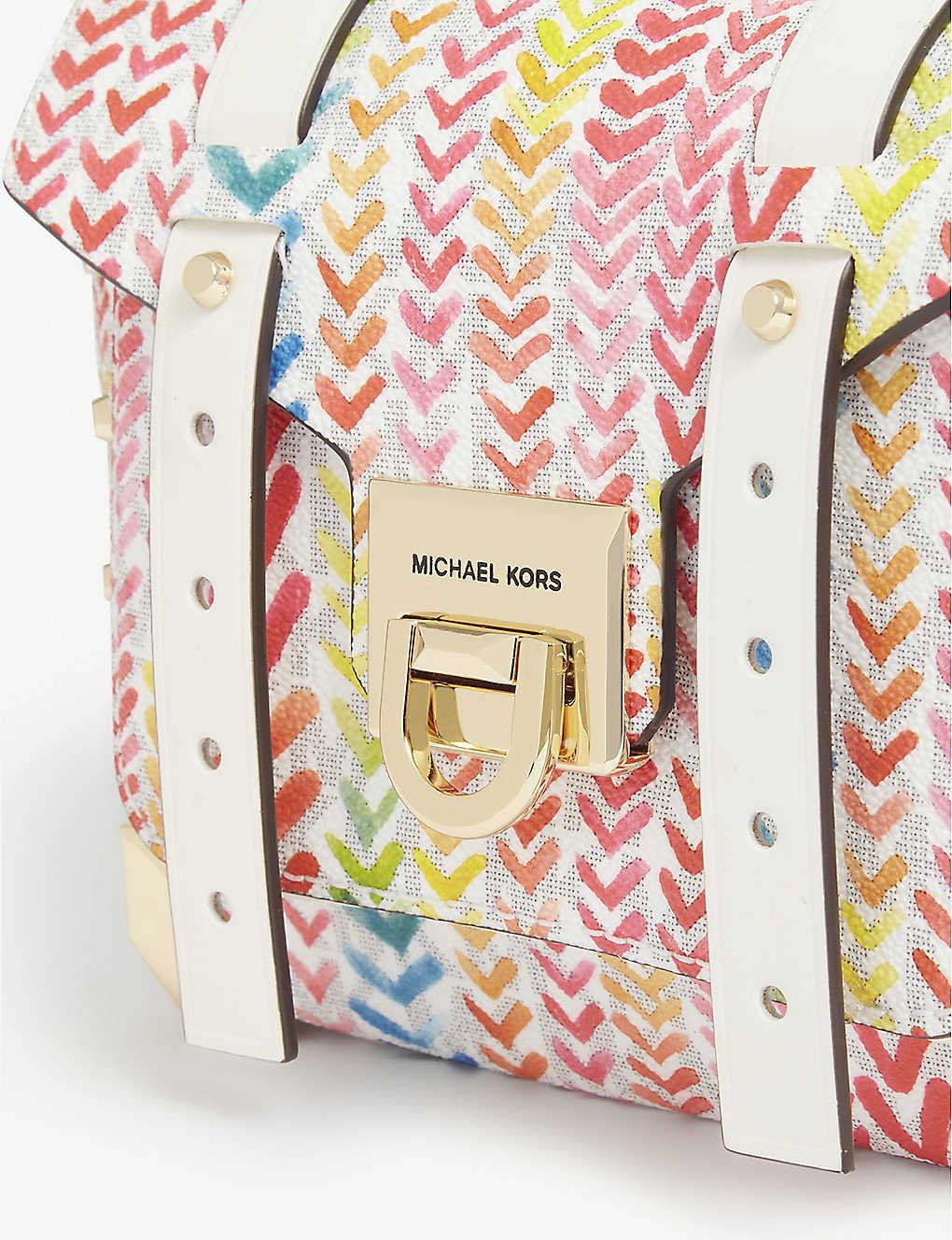 michael kors backpack with heart