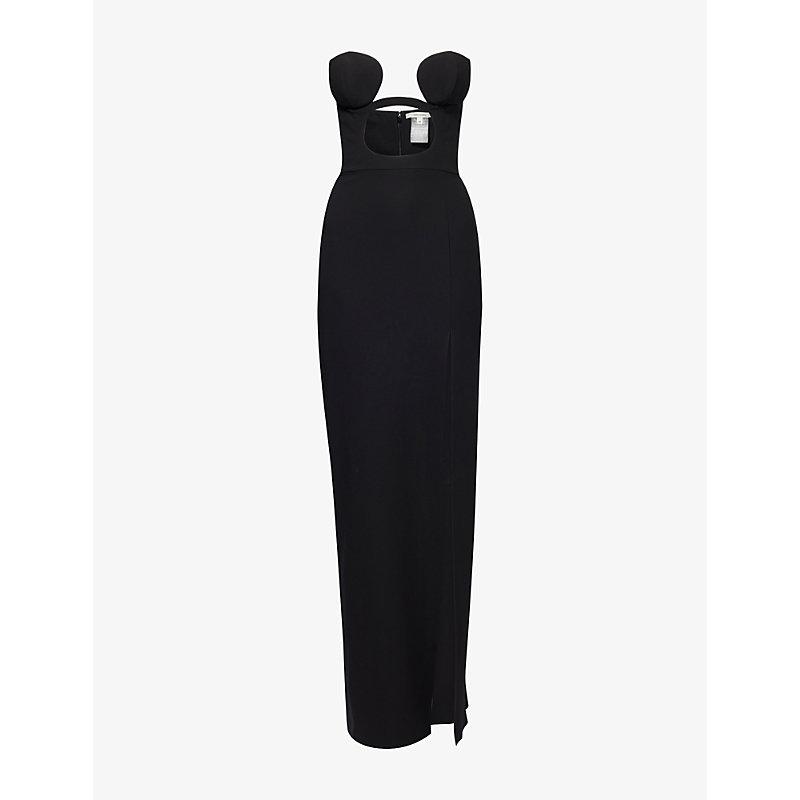 ワンピース NENSI DOJAKA 'Heart Bra' long dress Black Nensi Dojaka Heart bra long dress | The Fashion Square