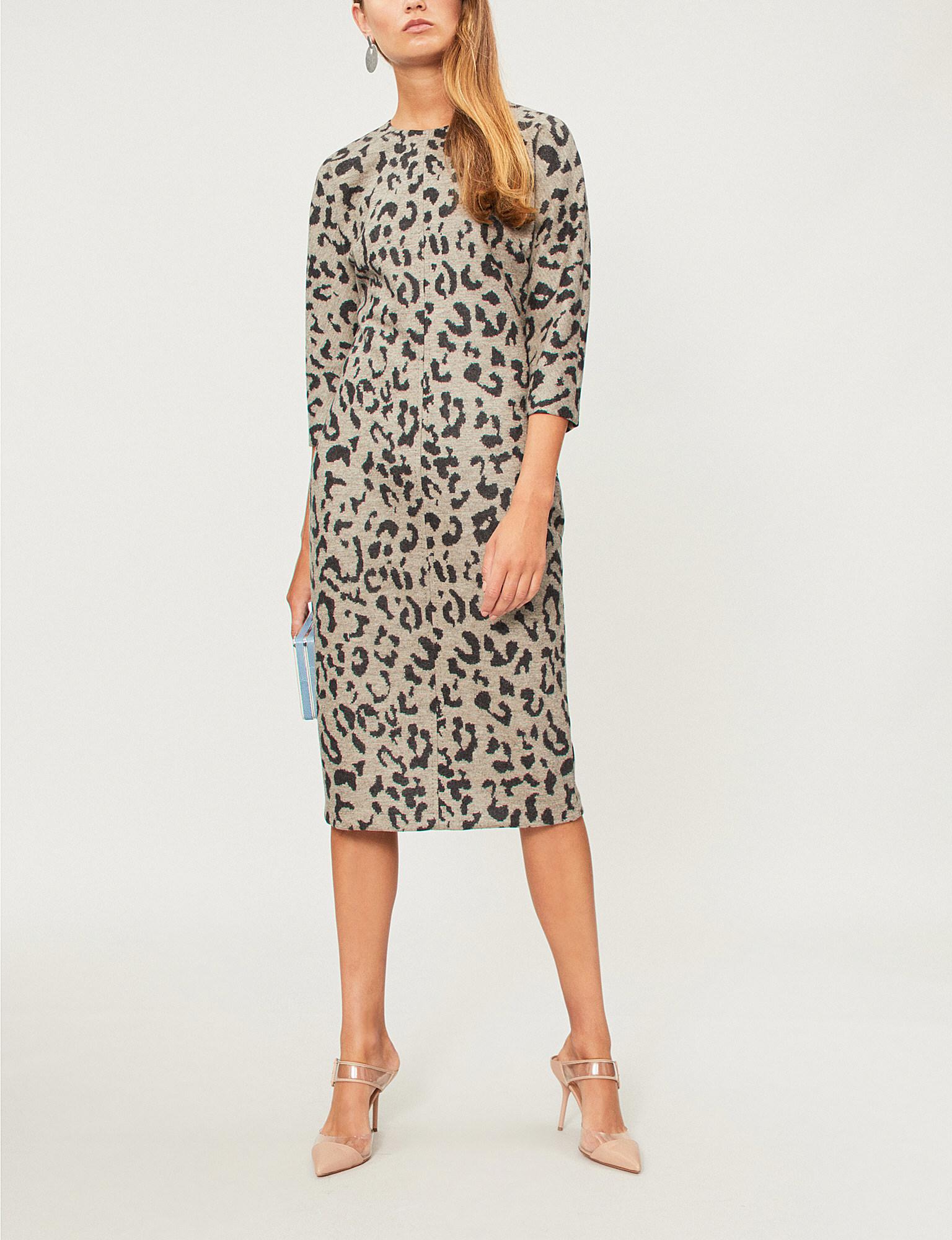max mara leopard dress