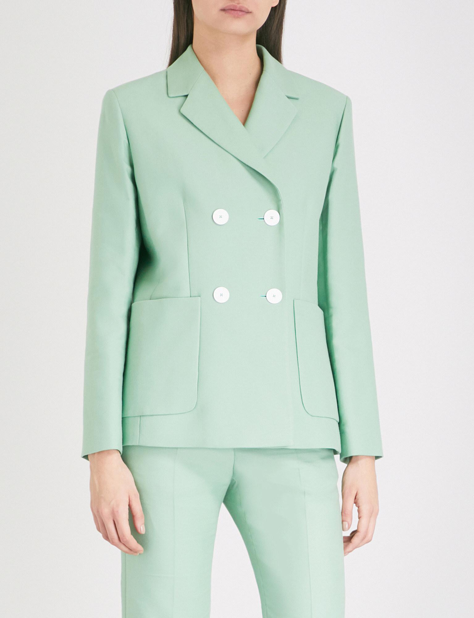 sandro green blazer