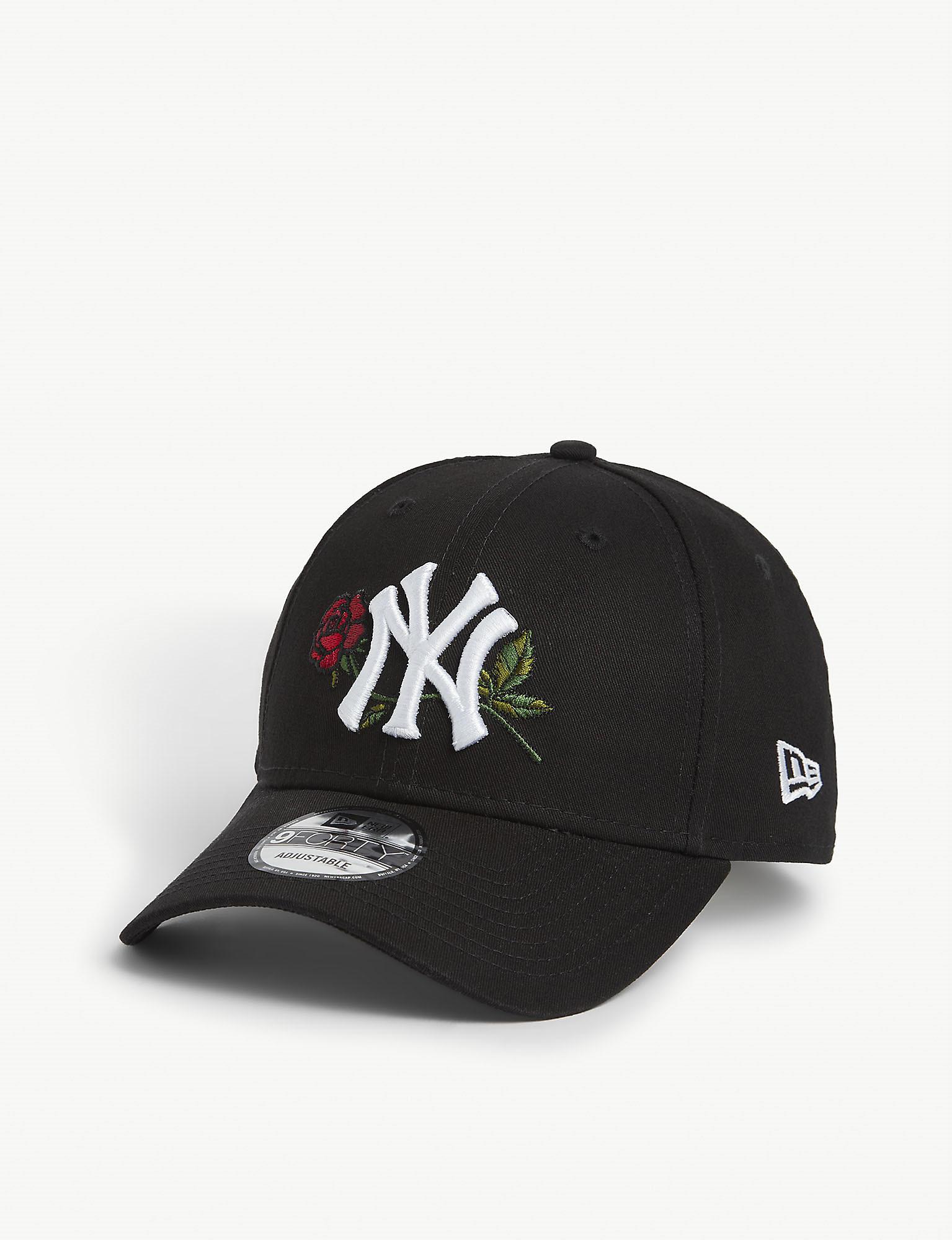 KTZ 9forty Ny Yankees Rose Baseball Cap in Black for Men | Lyst