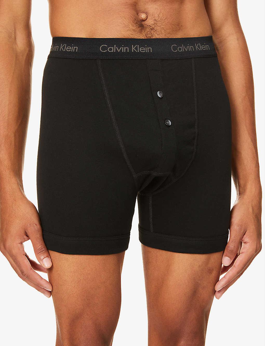 Calvin Klein Cotton Men's Black Button-fly Boxer Briefs for Men - Save 15%  - Lyst