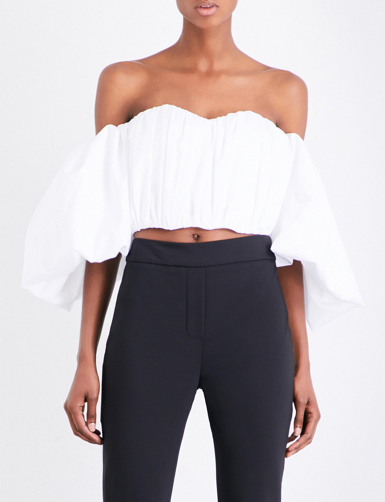 white off shoulder corset top