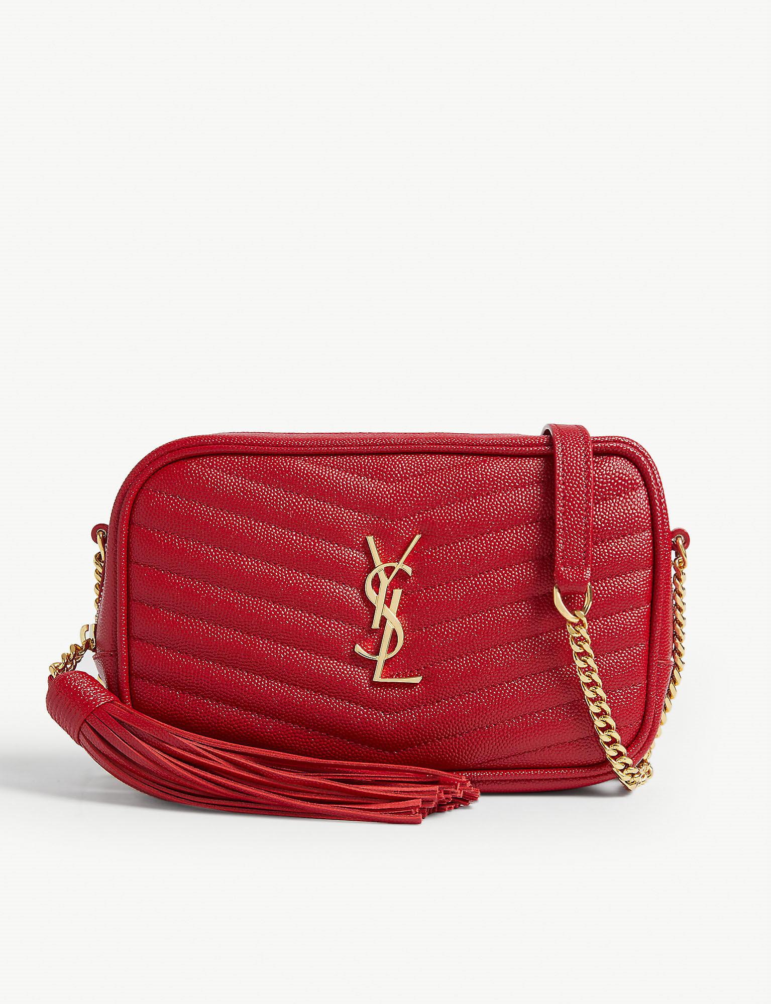 saint laurent lou quilted leather camera bag