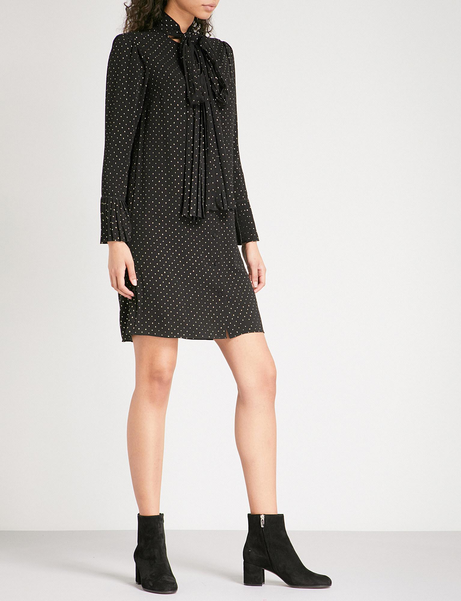 michael kors polka dot dress