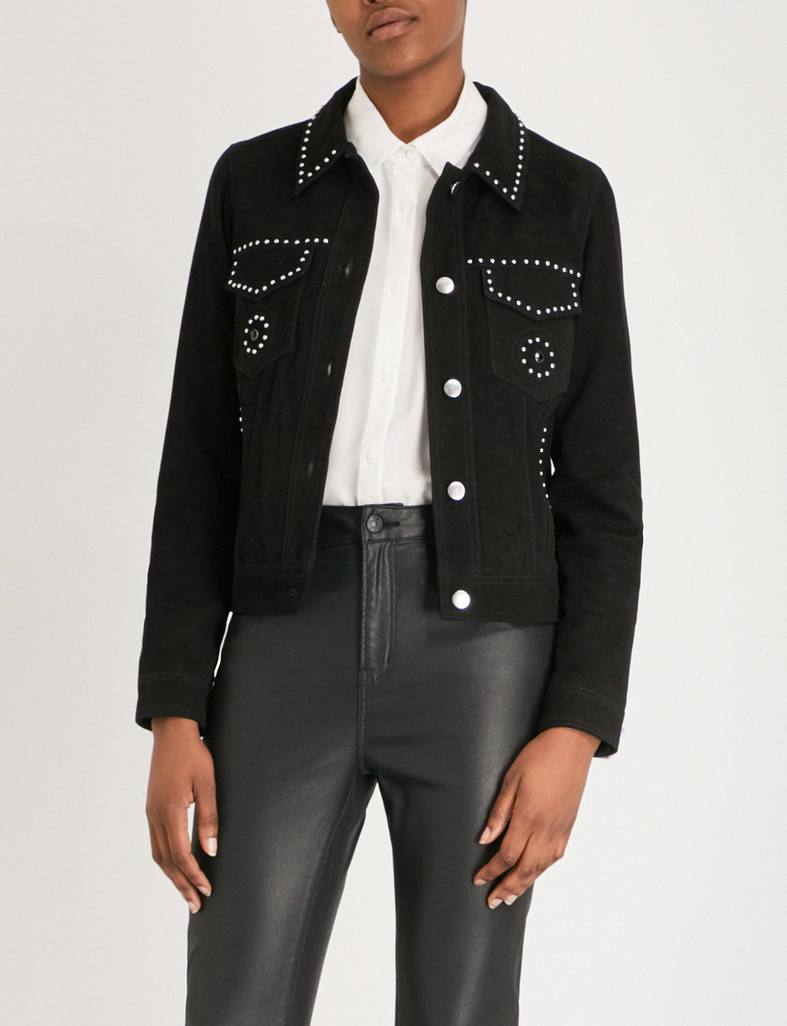 suede studded jacket