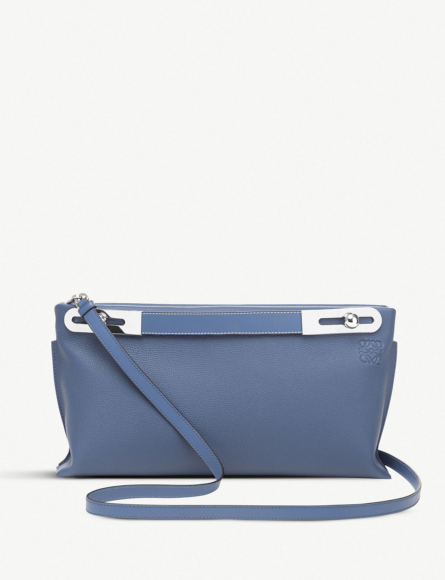 Loewe Ladies Varsity Blue Missy Leather Bag | Lyst