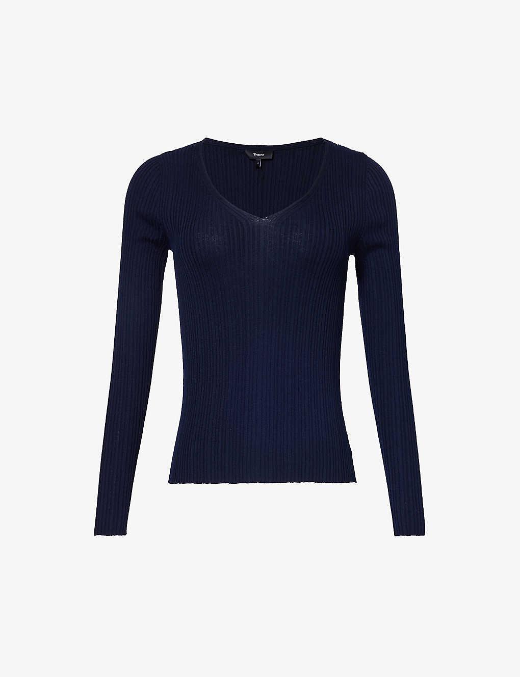 Theory relaxed v neck deals pullover