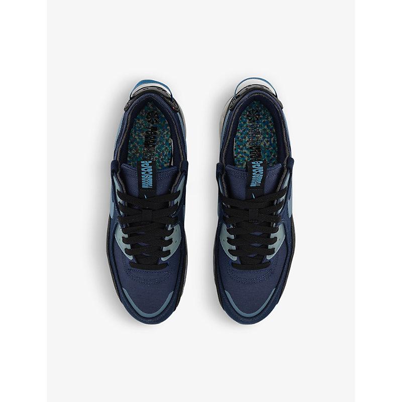 Nike Air Max Terrascape 90 Swoosh-logo Recycled-woven Low-top Trainers in  Blue for Men | Lyst