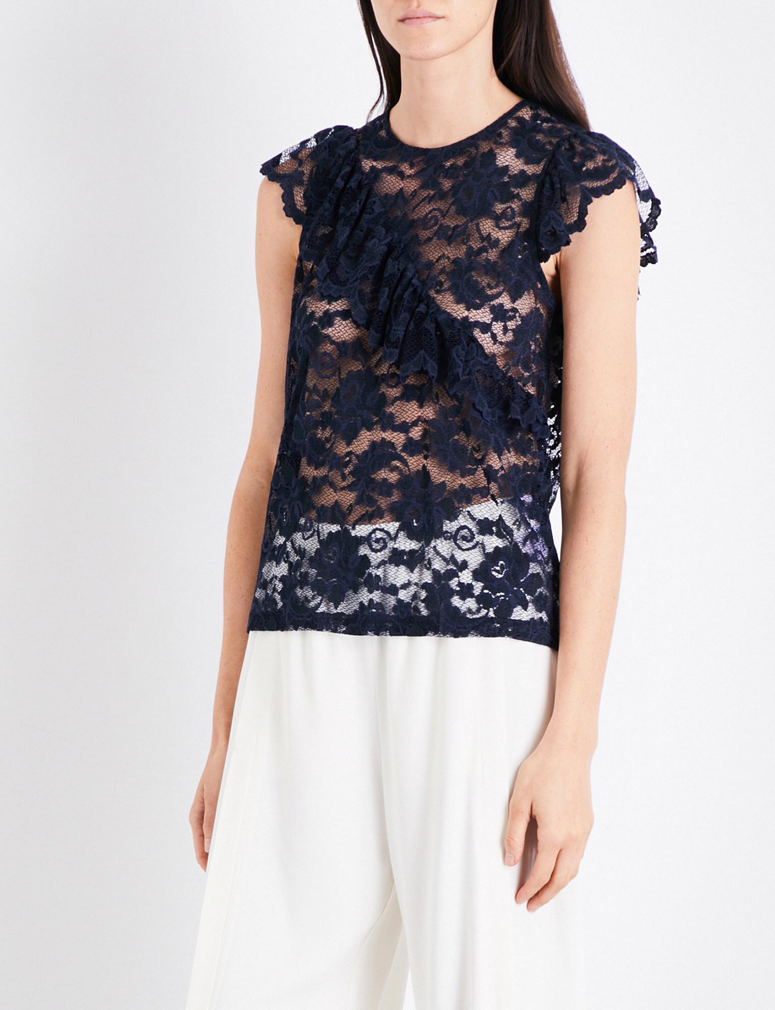 ganni flynn lace