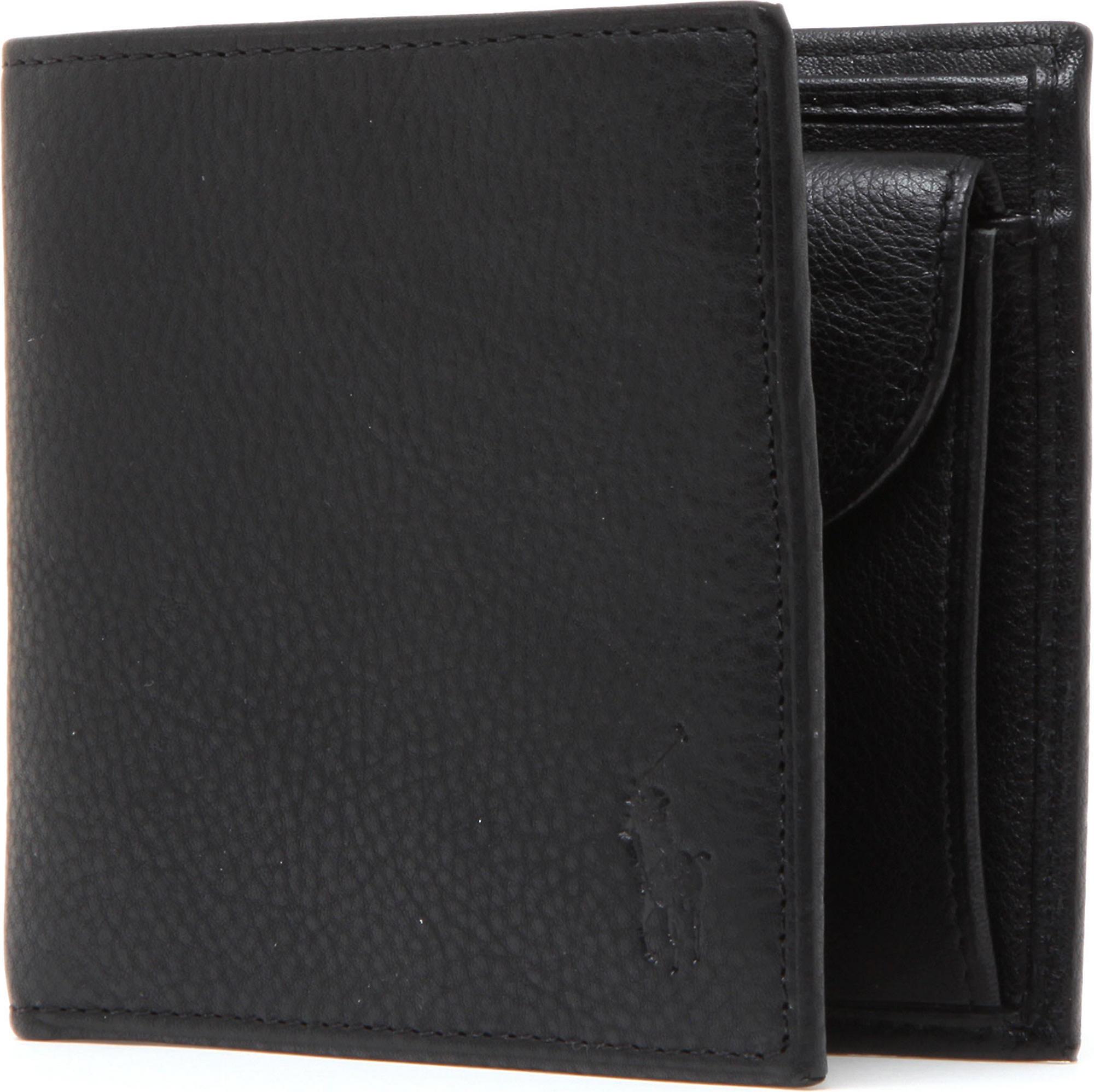 Polo Ralph Lauren Pony-embossed Pebbled Leather Coin Wallet in Black for  Men - Save 25% | Lyst