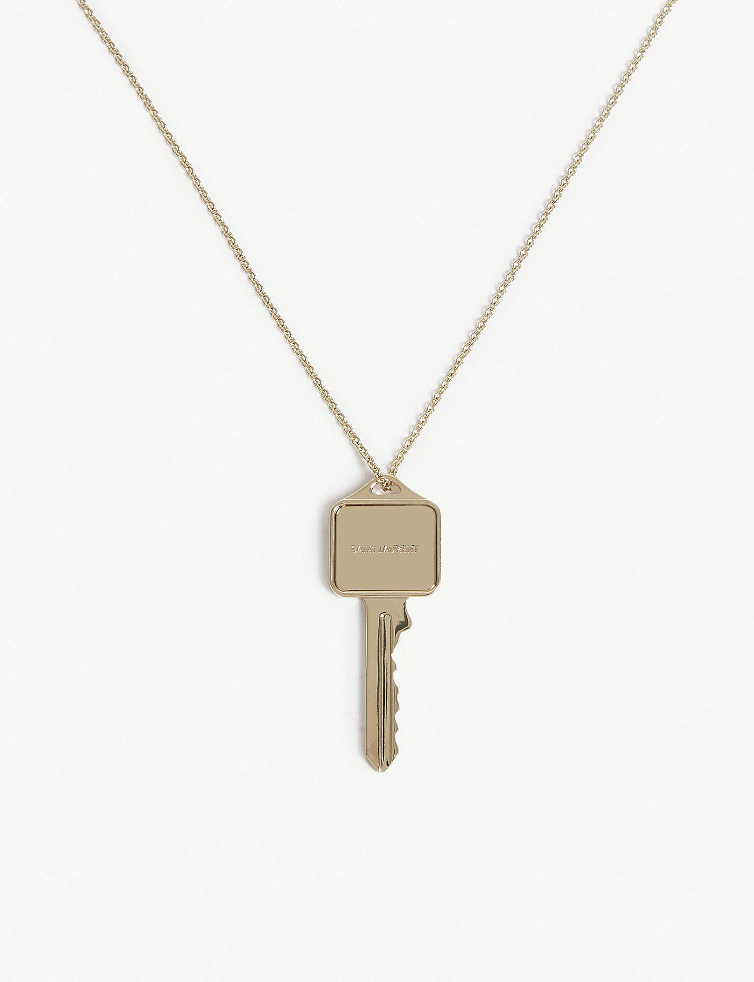 Saint Laurent Whistle Pendant Necklace - Gold