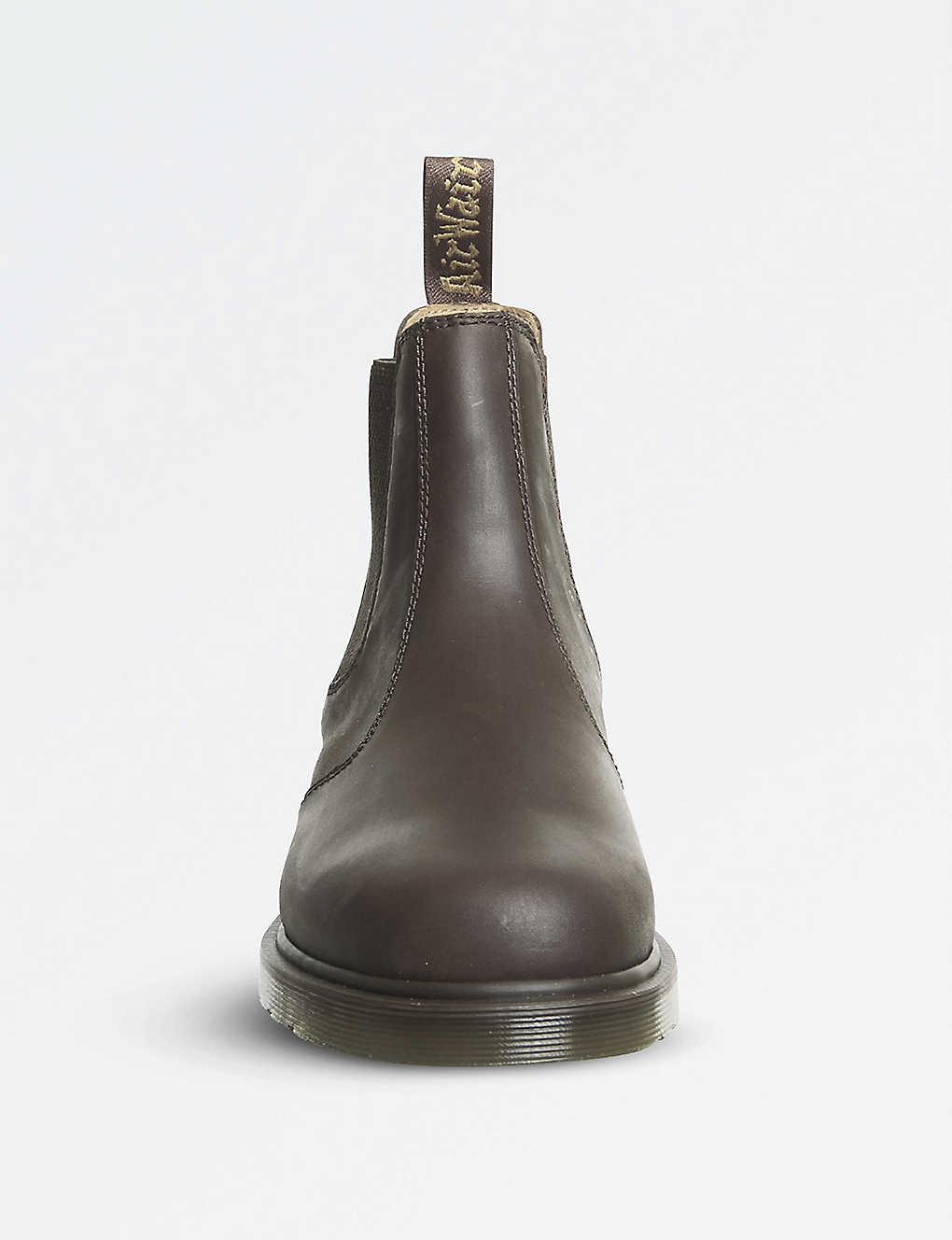 dr martens 2976 crazy horse chelsea boots