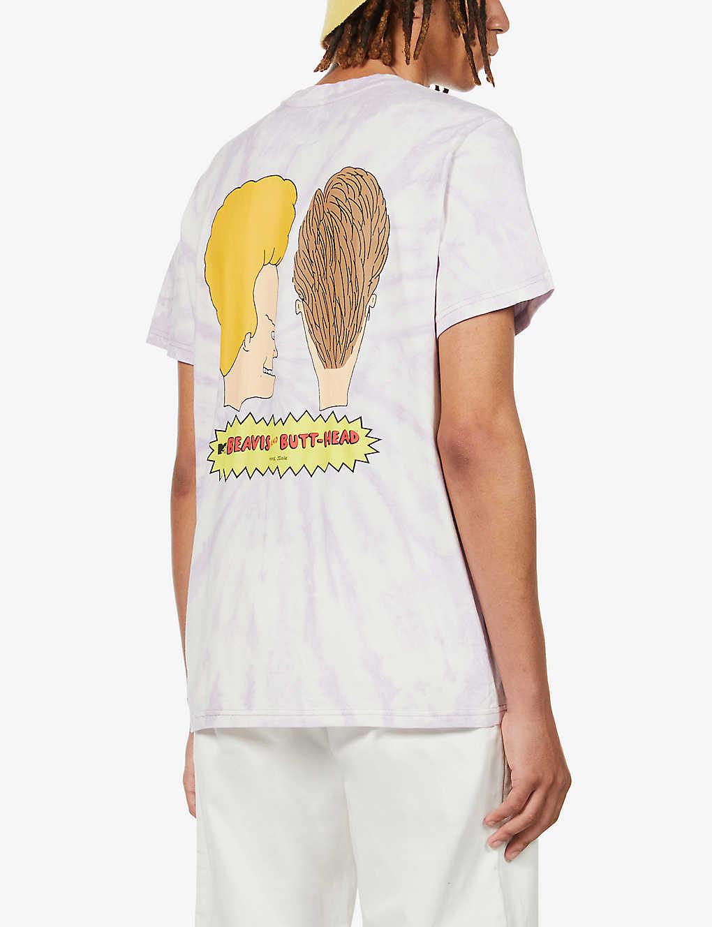 Tommy Hilfiger Mens Tie Dye Lilac Dawn X Mtv Beavis And Butt-head  Graphic-print Cotton-jersey T-shirt M for Men | Lyst
