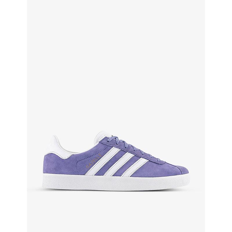 adidas Gazelle Brand-foiled Suede Low-top Trainers in Purple for Men | Lyst