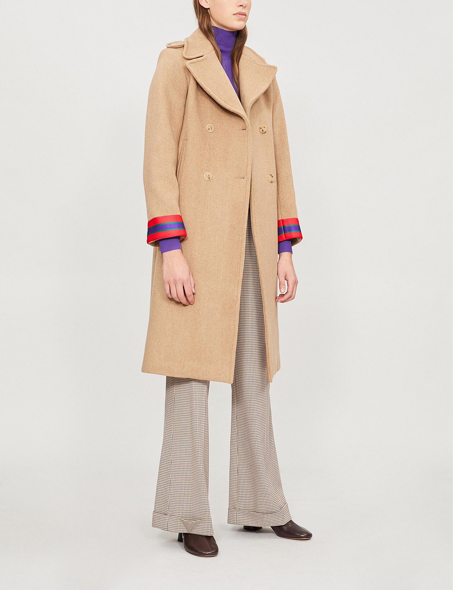sandro camel coat