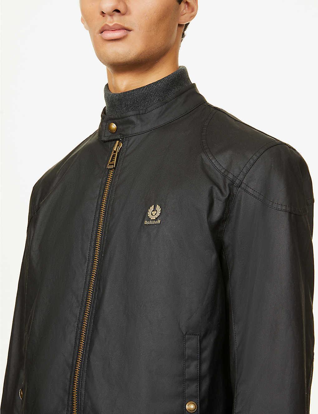 Belstaff Kelland Waxed Cotton Jacket in Black for Men | Lyst