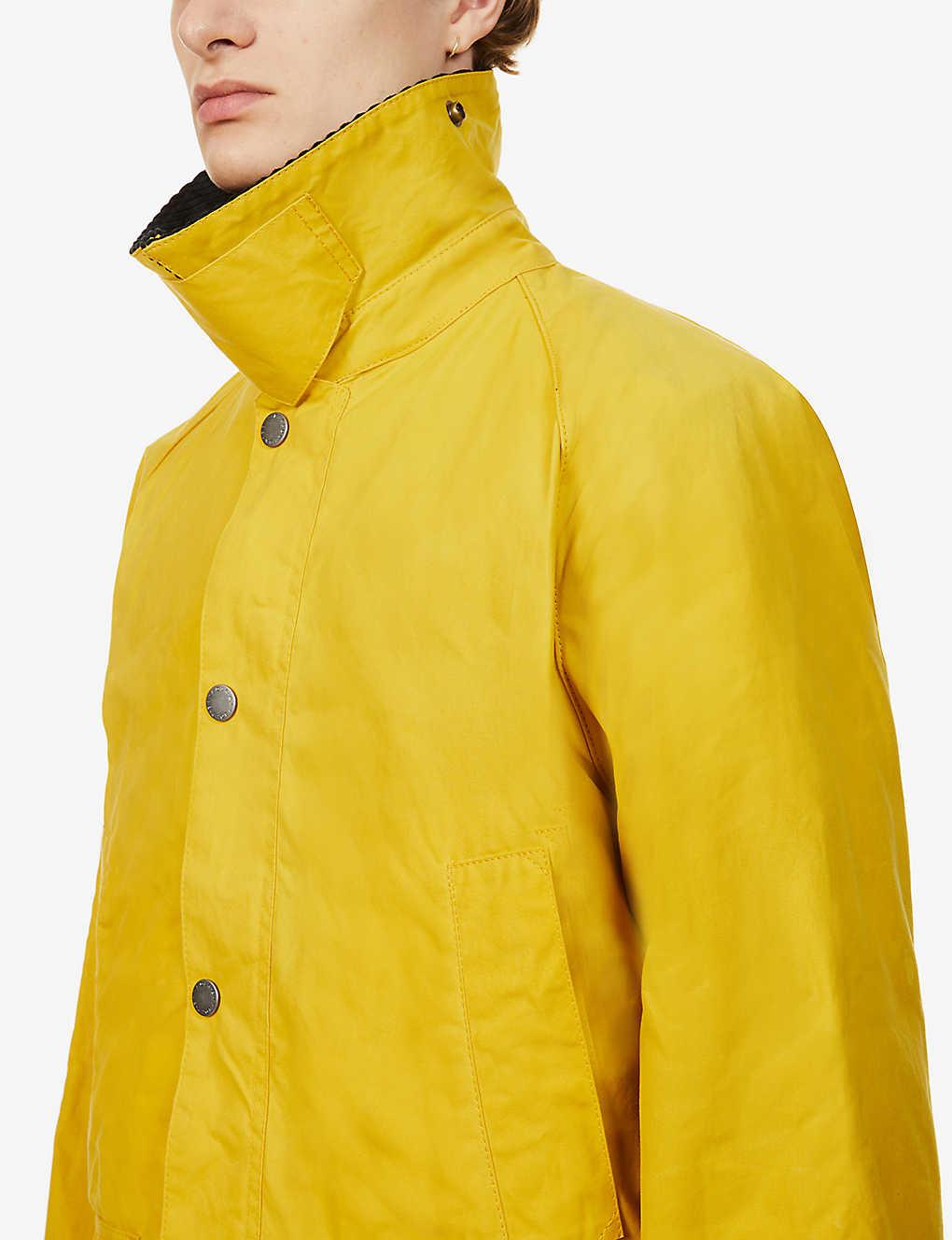 Barbour X Noah Bedale Corduroy-collar Ashell Jacket in Yellow for Men | Lyst