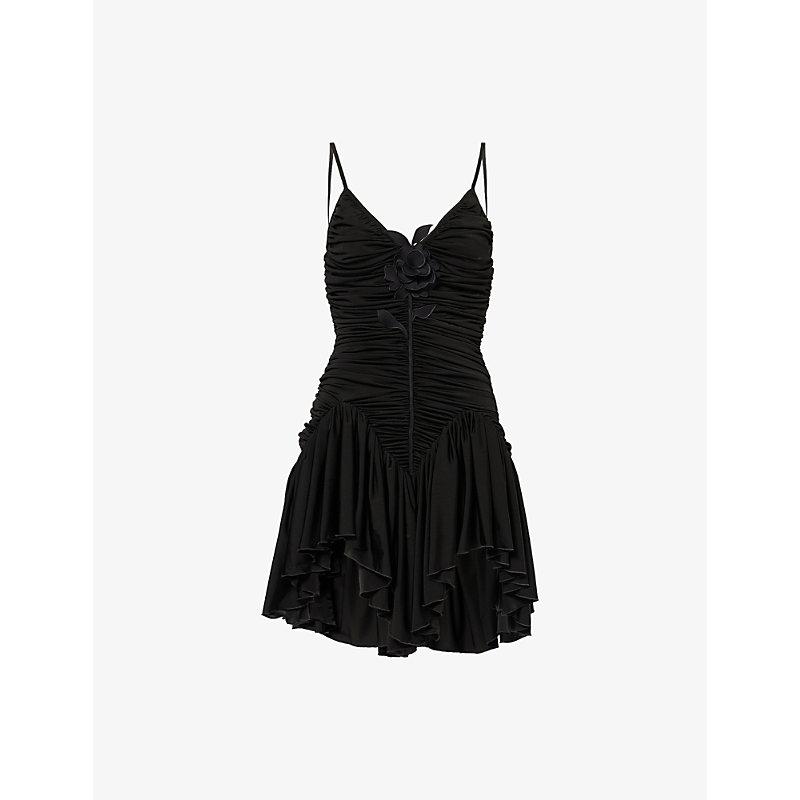 green emerald velvet dress David Koma Crystal-Embellished Cady Mini Dress  Runway Catalog
