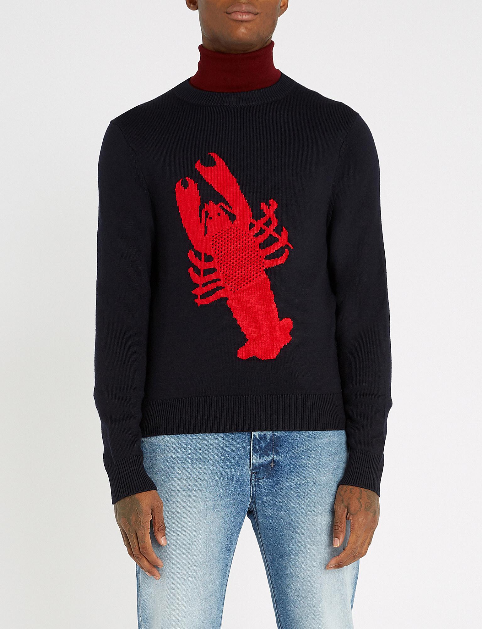 lobster knit cardigan
