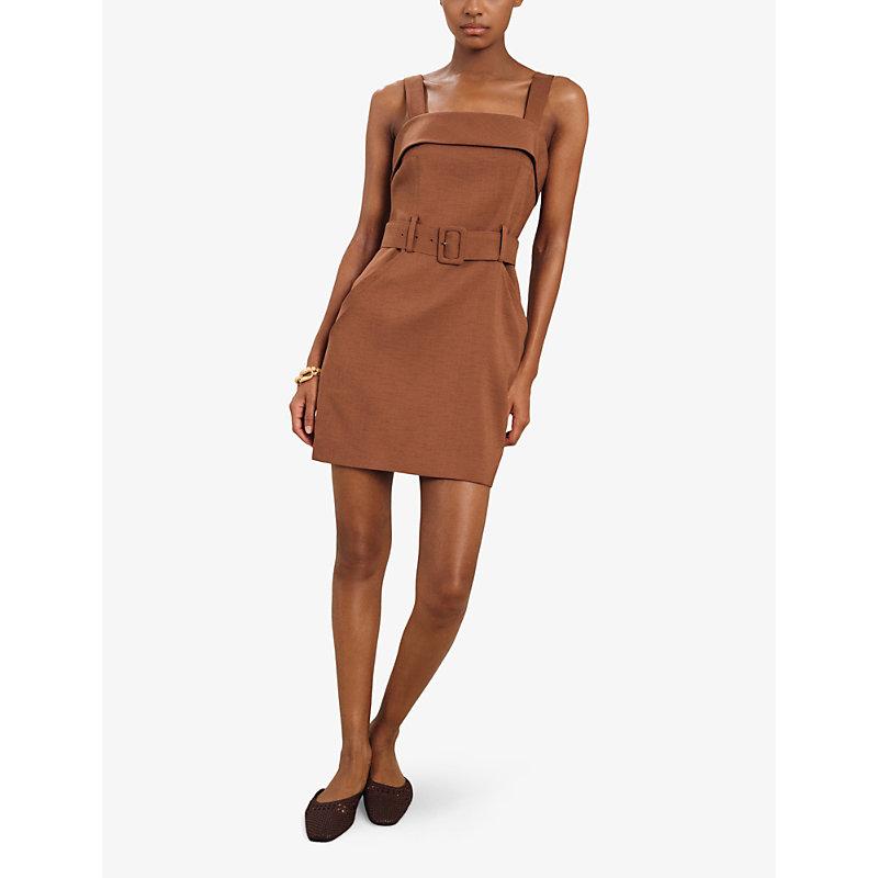 【海外限定】REISSワンピース☆Fia Belted Mini Dress in Brown Buy Reiss Brown Fia Belted Mini Dress from Next Iceland