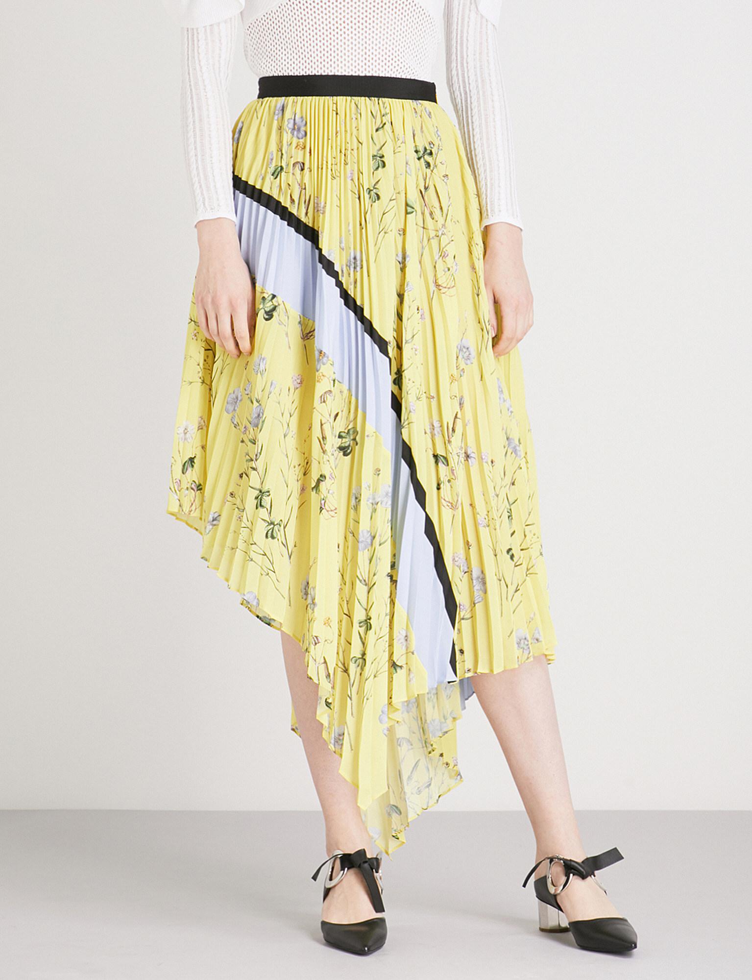 self portrait pleated skirt