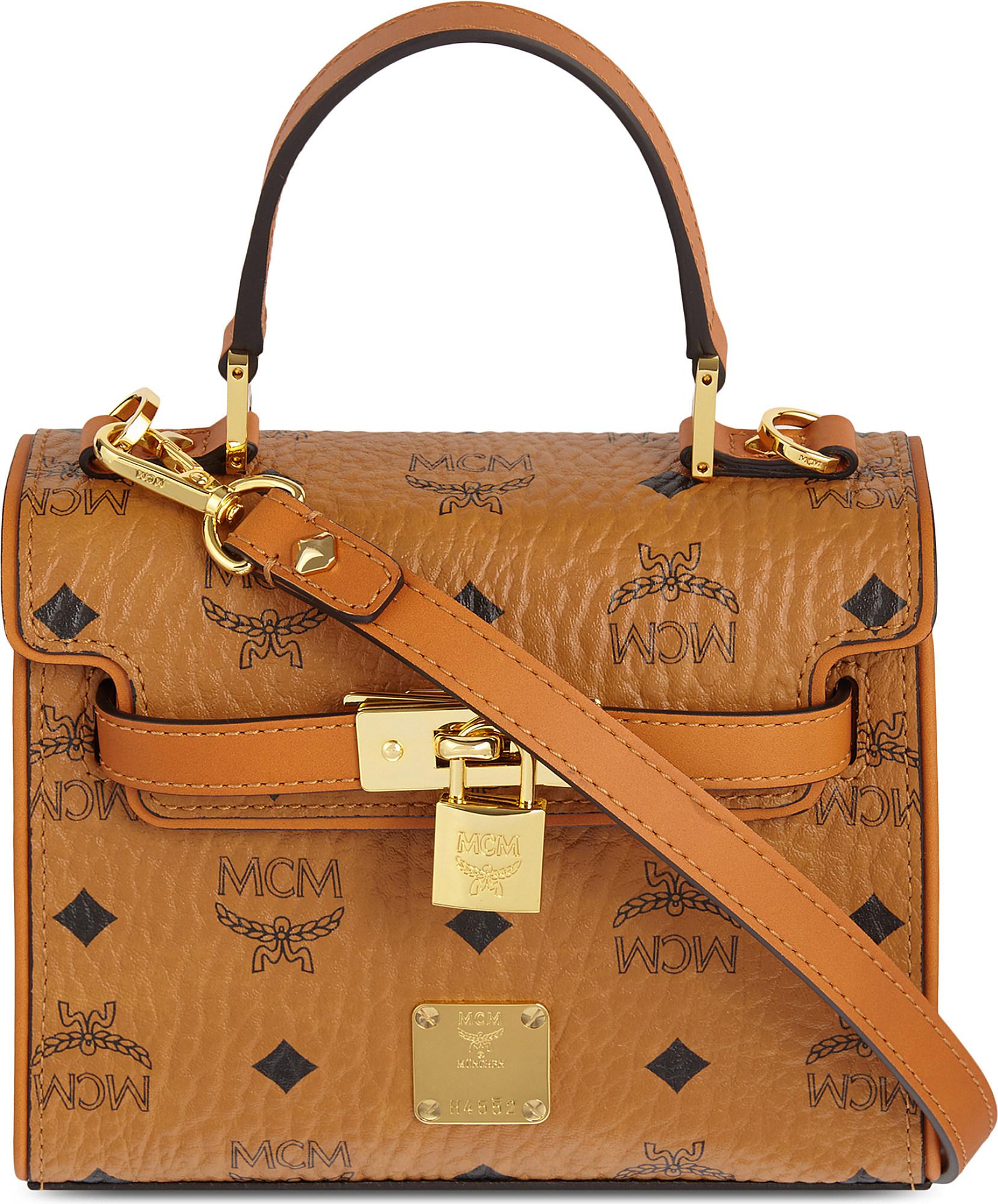 Lyst - Mcm Gold Visetos Small Doctor Bag in Brown - Save 34%