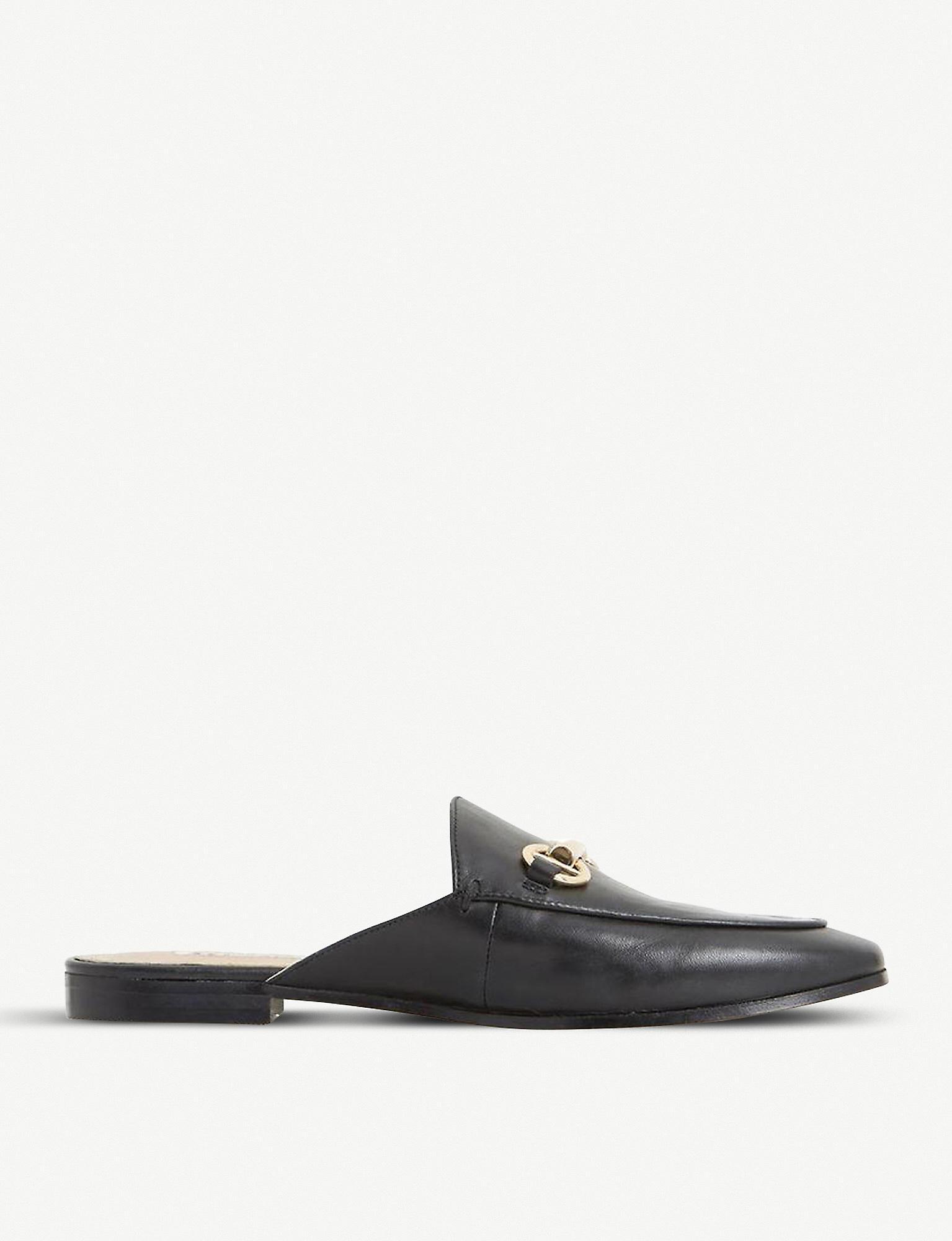 Dune Gene Leather Backless Loafers in 