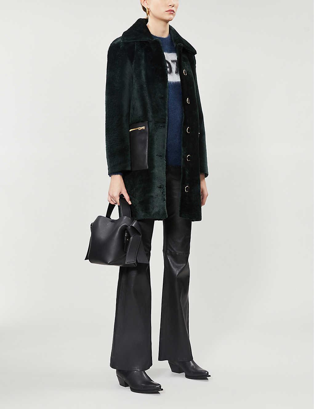 sandro green coat