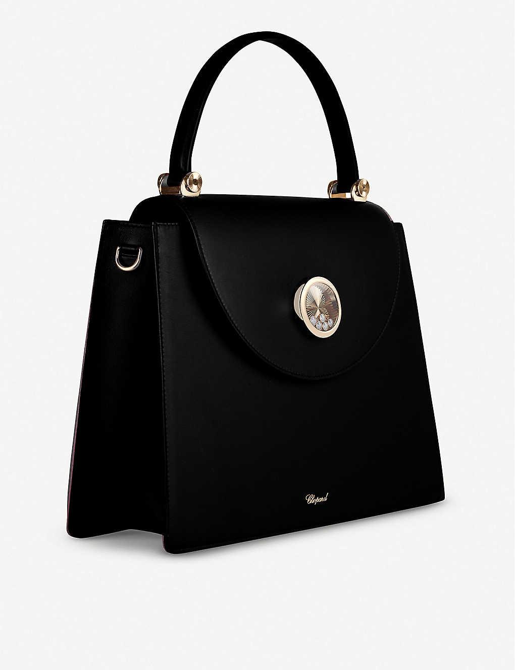 Chopard Happy Leather Bag in Black | Lyst