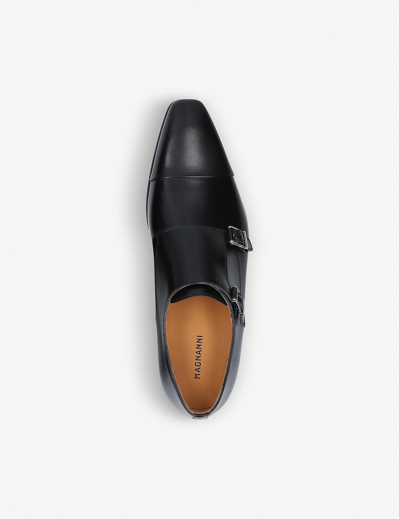 Magnanni Double Monk Strap Leather 