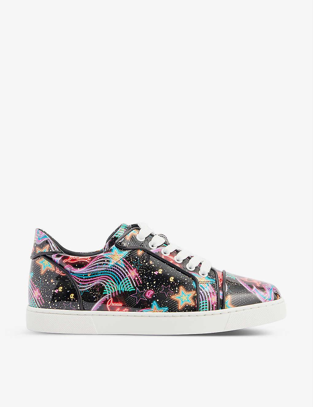 Christian Louboutin Vieira Orlato Starlight-print Leather Trainers | Lyst