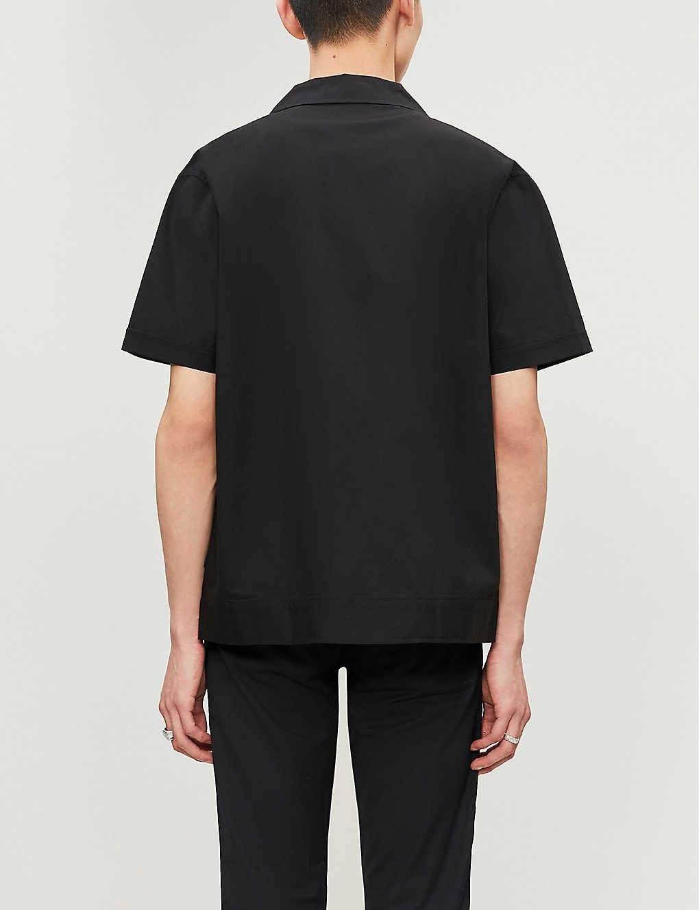 Stussy Striped Knit Panel Shirt Black for Men | Lyst